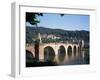 The Old Bridge Over the River Neckar, with the Castle in the Distance, Heidelberg, Germany-Geoff Renner-Framed Photographic Print