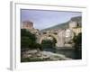 The Old Bridge Stari Most, Mostar, Bosnia-Hercegovia-Walter Bibikow-Framed Photographic Print