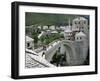 The Old Bridge Stari Most, Mostar, Bosnia-Hercegovia-Walter Bibikow-Framed Photographic Print