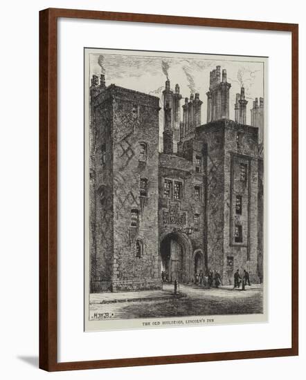 The Old Buildings, Lincoln's Inn-Henry William Brewer-Framed Giclee Print