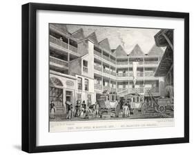 The Old Bull and Mouth Inn-Thomas Hosmer Shepherd-Framed Giclee Print