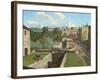 The Old Canal, Bath (Oil on Canvas)-John Northcote Nash-Framed Giclee Print