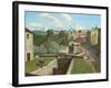The Old Canal, Bath (Oil on Canvas)-John Northcote Nash-Framed Giclee Print