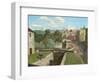 The Old Canal, Bath (Oil on Canvas)-John Northcote Nash-Framed Giclee Print