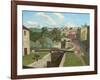 The Old Canal, Bath (Oil on Canvas)-John Northcote Nash-Framed Giclee Print