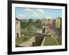 The Old Canal, Bath (Oil on Canvas)-John Northcote Nash-Framed Giclee Print