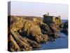 The Old Castle, 19th Century, on the South Coast of Ile d'Yeu, Yeu Island, Vendee, France-J P De Manne-Stretched Canvas