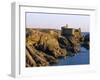 The Old Castle, 19th Century, on the South Coast of Ile d'Yeu, Yeu Island, Vendee, France-J P De Manne-Framed Photographic Print