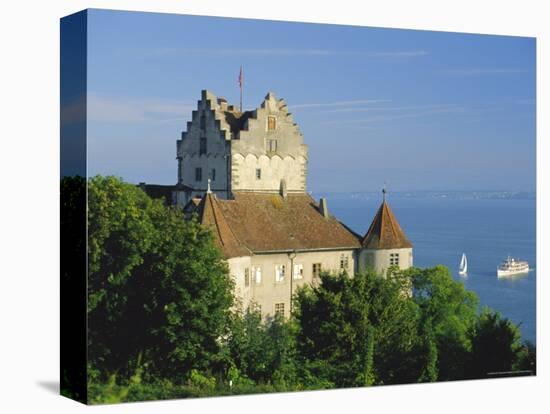 The Old Castle Towering Above Lake Constance, Meersburg, Baden-Wurttemberg, Germany, Europe-Ruth Tomlinson-Stretched Canvas