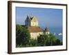 The Old Castle Towering Above Lake Constance, Meersburg, Baden-Wurttemberg, Germany, Europe-Ruth Tomlinson-Framed Photographic Print
