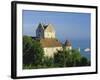 The Old Castle Towering Above Lake Constance, Meersburg, Baden-Wurttemberg, Germany, Europe-Ruth Tomlinson-Framed Photographic Print