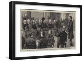 The Old Catholic Conference at Bonn, Dr Dollinger Addressing a Meeting of the Delegates-null-Framed Giclee Print