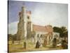 The Old Church, Ewell, 1847-William Holman Hunt-Stretched Canvas