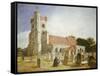 The Old Church, Ewell, 1847-William Holman Hunt-Framed Stretched Canvas