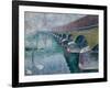 The old city bridge, Drammen-Lars Jorde-Framed Giclee Print