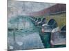 The old city bridge, Drammen-Lars Jorde-Mounted Giclee Print