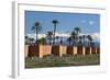 The Old City Walls and Snow Capped Atlas Mountains, Marrakech, Morocco, North Africa, Africa-Stuart Black-Framed Photographic Print