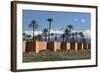 The Old City Walls and Snow Capped Atlas Mountains, Marrakech, Morocco, North Africa, Africa-Stuart Black-Framed Photographic Print