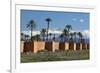 The Old City Walls and Snow Capped Atlas Mountains, Marrakech, Morocco, North Africa, Africa-Stuart Black-Framed Photographic Print