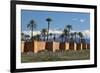 The Old City Walls and Snow Capped Atlas Mountains, Marrakech, Morocco, North Africa, Africa-Stuart Black-Framed Photographic Print