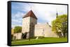 The Old City Walls of the Old Town of Tallinn, Estonia, Baltic States, Europe-Nico Tondini-Framed Stretched Canvas