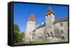 The Old City Walls of the Old Town of Tallinn, Estonia, Baltic States, Europe-Nico Tondini-Framed Stretched Canvas