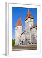 The Old City Walls of the Old Town of Tallinn, Estonia, Baltic States, Europe-Nico Tondini-Framed Photographic Print