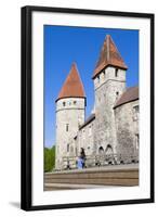 The Old City Walls of the Old Town of Tallinn, Estonia, Baltic States, Europe-Nico Tondini-Framed Photographic Print