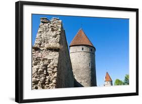 The Old City Walls of the Old Town of Tallinn, Estonia, Baltic States-Nico Tondini-Framed Photographic Print