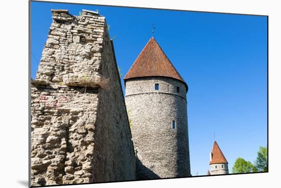 The Old City Walls of the Old Town of Tallinn, Estonia, Baltic States-Nico Tondini-Mounted Photographic Print