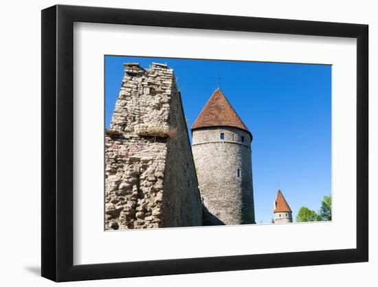 The Old City Walls of the Old Town of Tallinn, Estonia, Baltic States-Nico Tondini-Framed Photographic Print