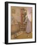 The Old Clock, 1863-George John Pinwell-Framed Giclee Print