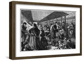 The Old Clothes Exchange, Phil's Building, Houndsditch, London, 1882-Charles Joseph Staniland-Framed Giclee Print