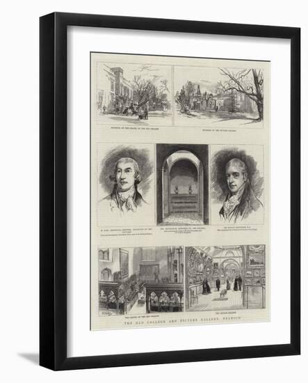 The Old College and Picture Gallery, Dulwich-null-Framed Giclee Print