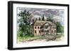 The Old Colonial Capitol at Williamsburg, Virginia, 1700s-null-Framed Giclee Print