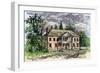 The Old Colonial Capitol at Williamsburg, Virginia, 1700s-null-Framed Giclee Print