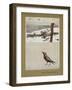 The Old Country Mansion - a Crow With a Large Country House in the Snow-Cecil Aldin-Framed Giclee Print