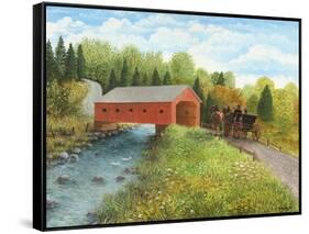 The Old Country Road-Kevin Dodds-Framed Stretched Canvas