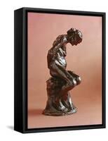 The Old Courtesan, 1885 (Bronze)-Auguste Rodin-Framed Stretched Canvas
