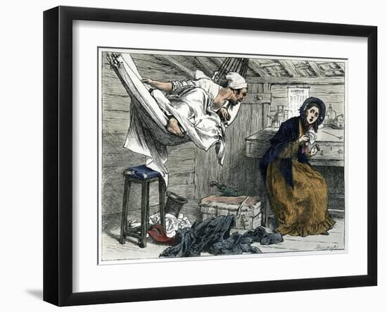 The Old Curiosity Shop by Charles Dickens-Frederick Barnard-Framed Giclee Print