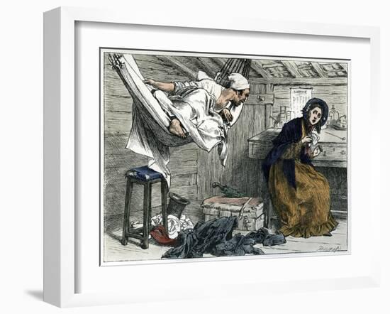 The Old Curiosity Shop by Charles Dickens-Frederick Barnard-Framed Giclee Print