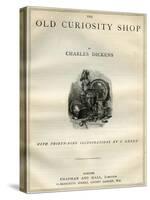 The Old Curiosity Shop by Charles Dickens-Charles Green-Stretched Canvas