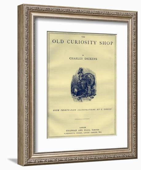 The Old Curiosity Shop by Charles Dickens-Charles Green-Framed Giclee Print