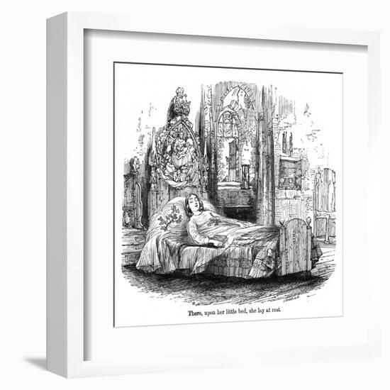 The Old Curiosity Shop, Death of Little Nell-Hablot Browne-Framed Art Print