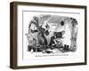 The Old Curiosity Shop, Mr Brass at the Keyhole-Hablot Browne-Framed Art Print