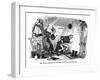 The Old Curiosity Shop, Mr Brass at the Keyhole-Hablot Browne-Framed Art Print