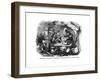 The Old Curiosity Shop, Mr Quilp Seated on Beer-Barrel-Hablot Browne-Framed Giclee Print