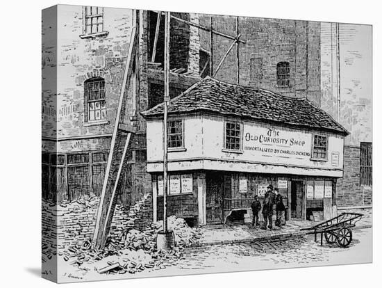 The Old Curiosity Shop near Lincoln's Inn Fields, London, c1860 (1911)-Joseph Swain-Stretched Canvas