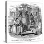 The Old Curiosity Shop, Nell and Grandfather in the Shop-Hablot Browne-Stretched Canvas