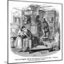 The Old Curiosity Shop, Nell and Grandfather in the Shop-Hablot Browne-Mounted Art Print